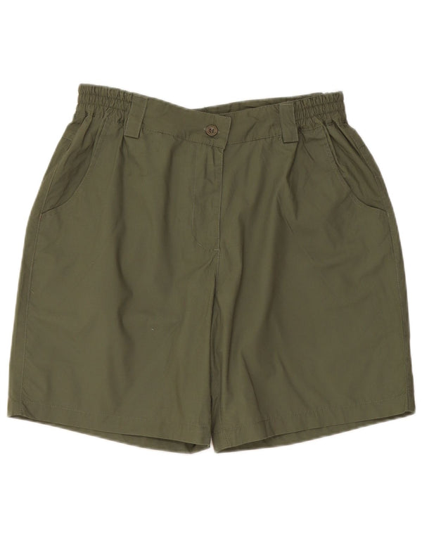 Mountain Warehouse Short chino pour femme UK 12 Medium W30 Kaki Polyester