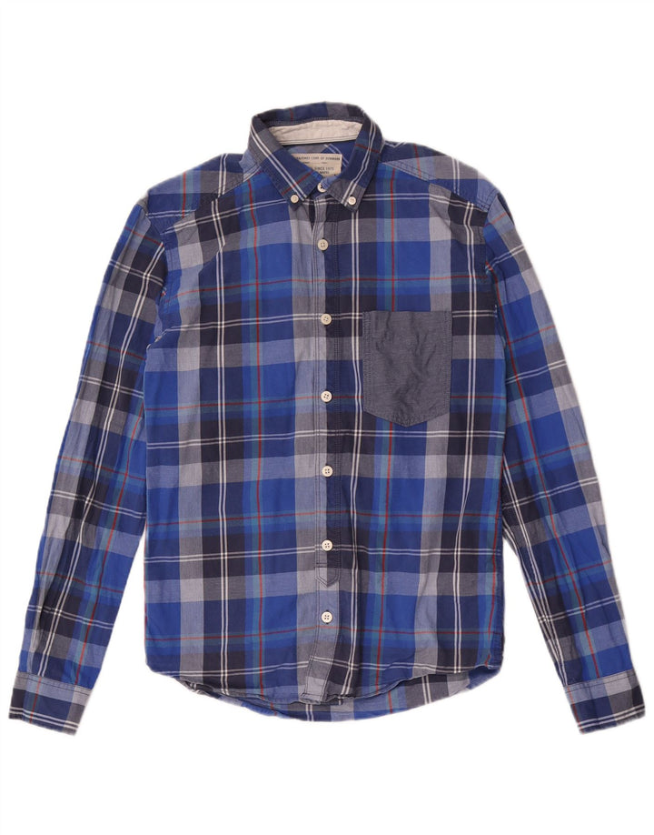 Jack & Jones Chemise en Flanelle Garçon 11-12 Ans Bleu Carreaux Coton