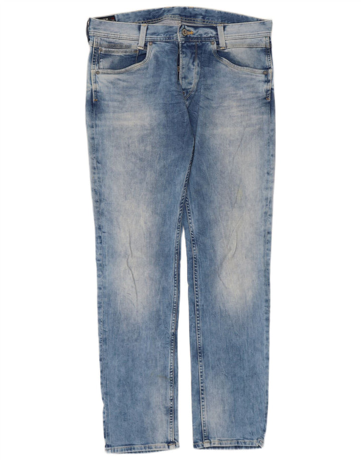 PEPE Jeans Jean droit femme W33 L32 bleu coton
