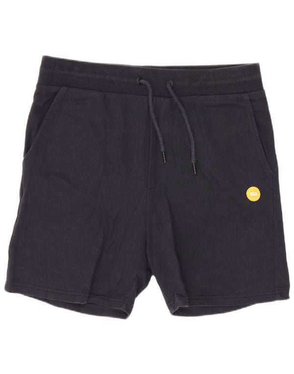 Jack & Jones Short de Sport Homme Bleu Marine Moyen Coton