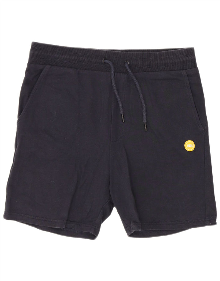 Jack & Jones Short de Sport Homme Bleu Marine Moyen Coton