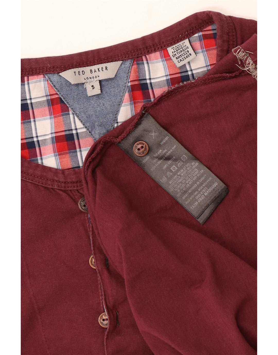 Ted Baker Haut à manches longues pour femme Taille 5 XL Coton marron