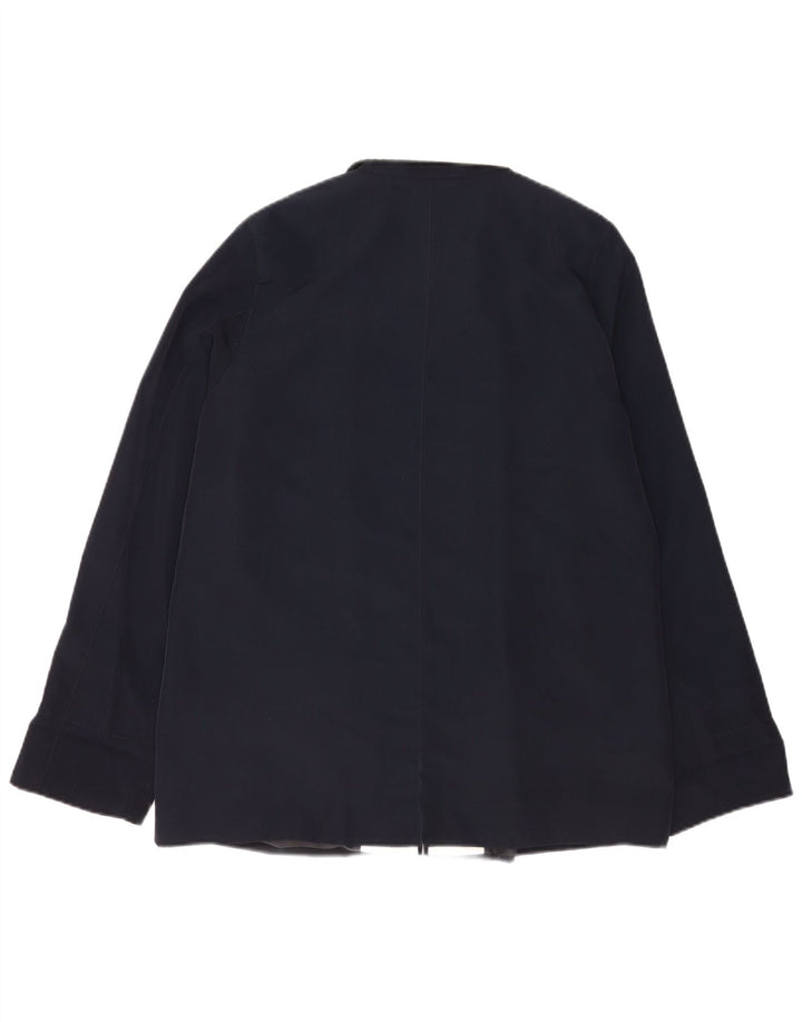 Marks & Spencer Veste Bomber Femme UK 16 Large Bleu Marine Polyester