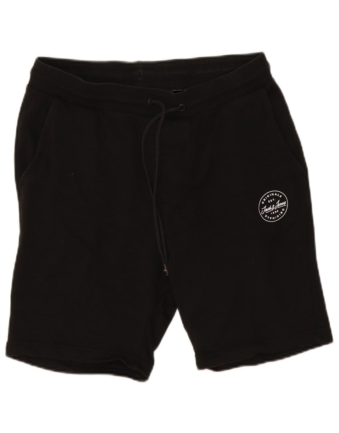 Jack & Jones Short de Sport Homme Noir Moyen Coton
