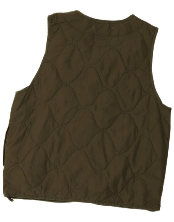 Nike Gilet matelassé Therma-Fit pour homme UK 36 Petit Kaki Nylon