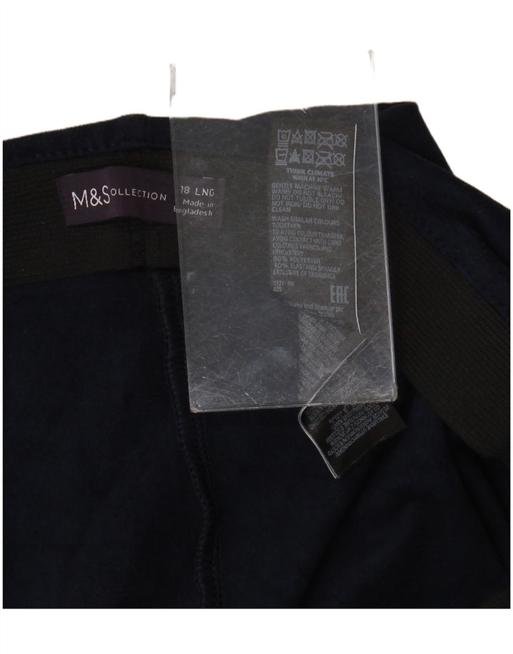 Marks & Spencer Leggings Femme UK 18 XL Bleu Marine Polyester
