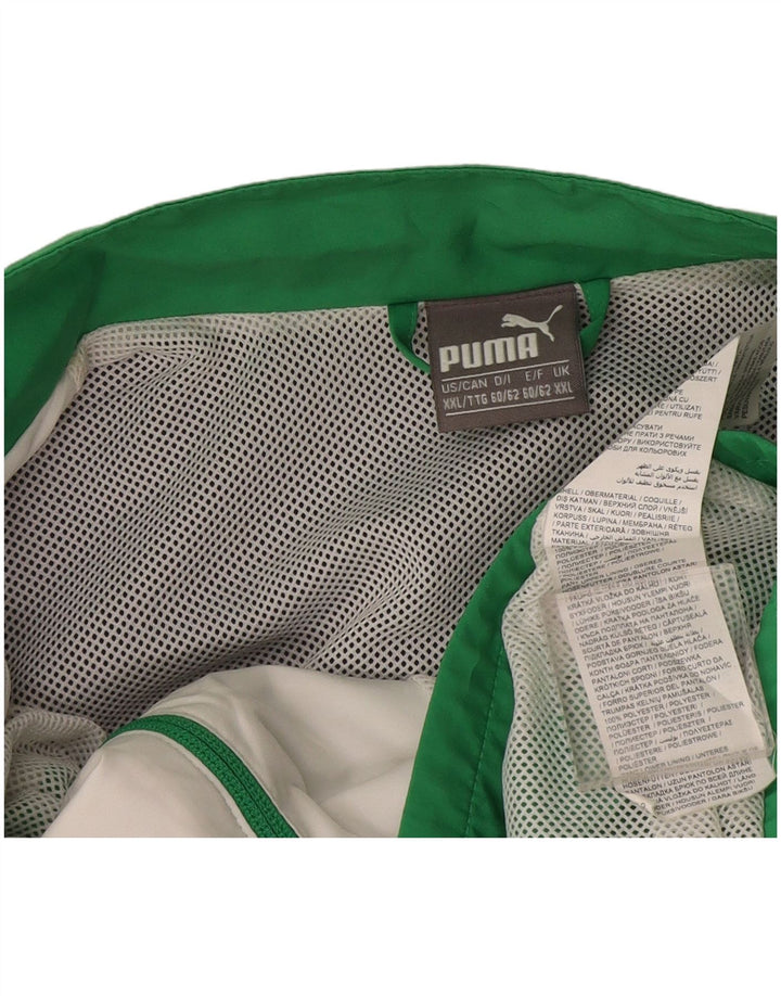 Puma Veste de survêtement pour homme 2XL Bleu marine Colorblock Polyester