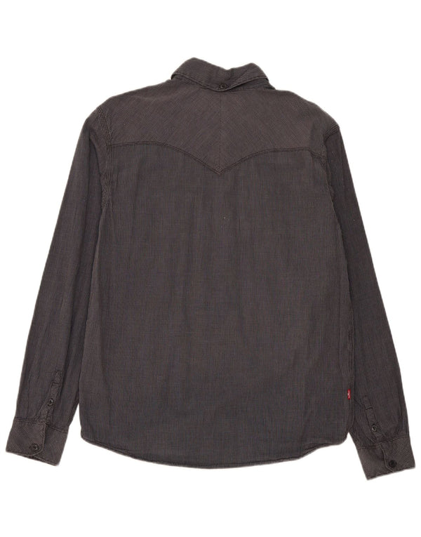 Levi's Chemise Coupe Standard Homme Gris Moyen Carreaux Coton