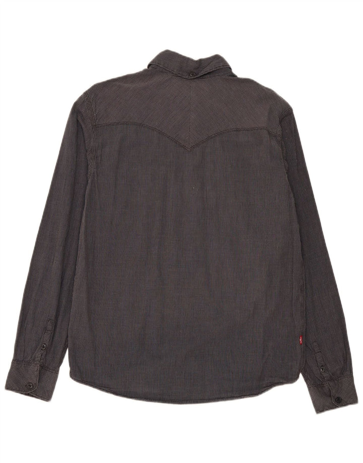Levi's Chemise Coupe Standard Homme Gris Moyen Carreaux Coton
