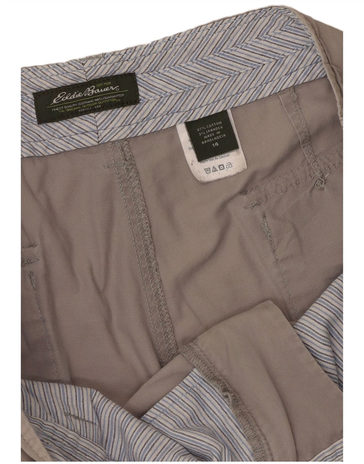 Eddie Bauer Short décontracté pour homme US 14 XL W36 Gris Coton