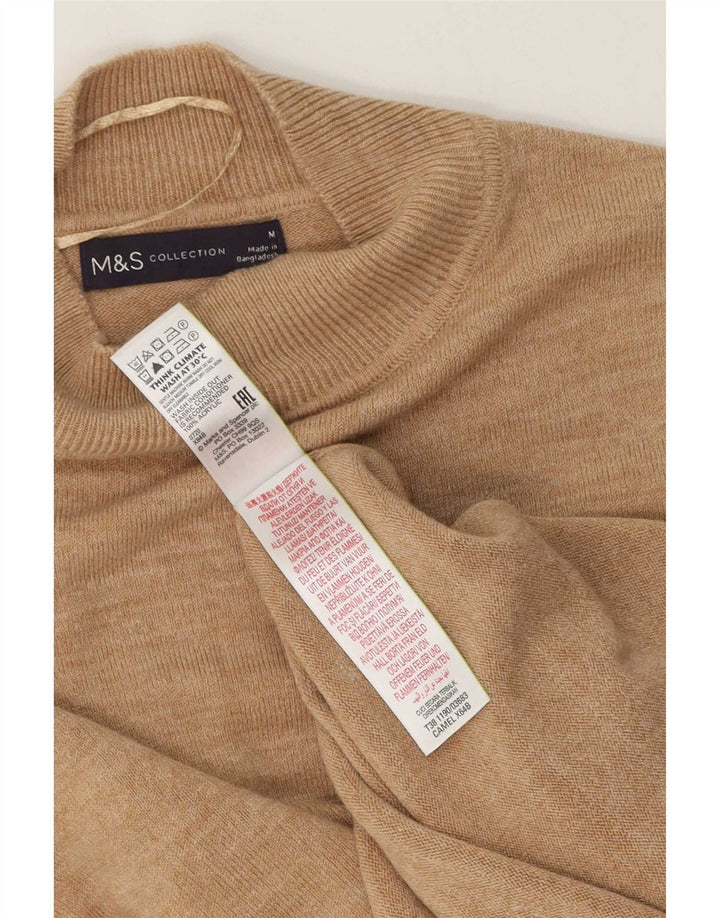 Marks & Spencer Pull col roulé pour femme UK 14 Beige moyen