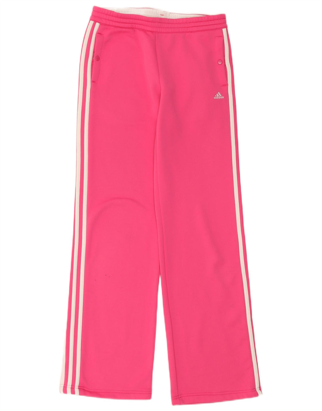 Adidas Pantalon de survêtement droit pour femme UK 10 Petit Rose Polyester