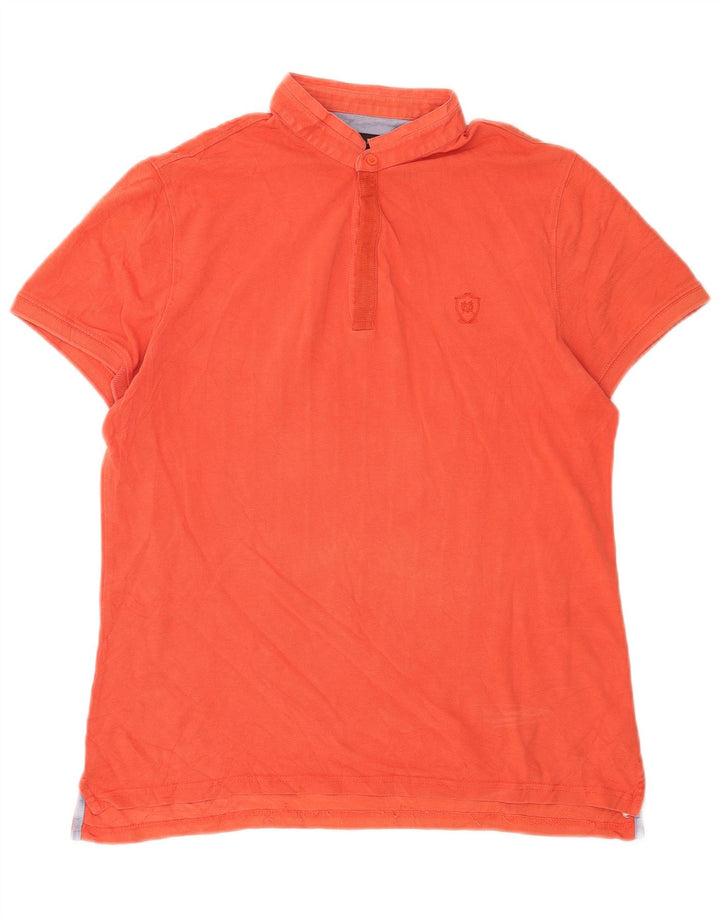Massimo Dutti Polo Homme Orange Moyen Coton
