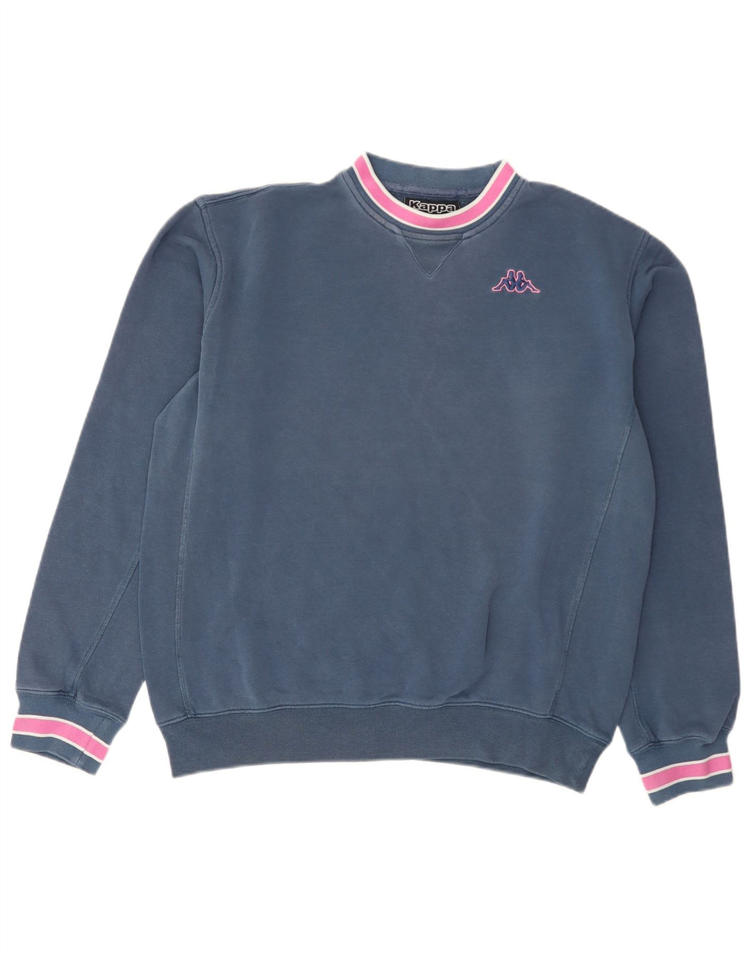 Kappa Homme Sweatshirt Jumper XL Bleu Marine Coton