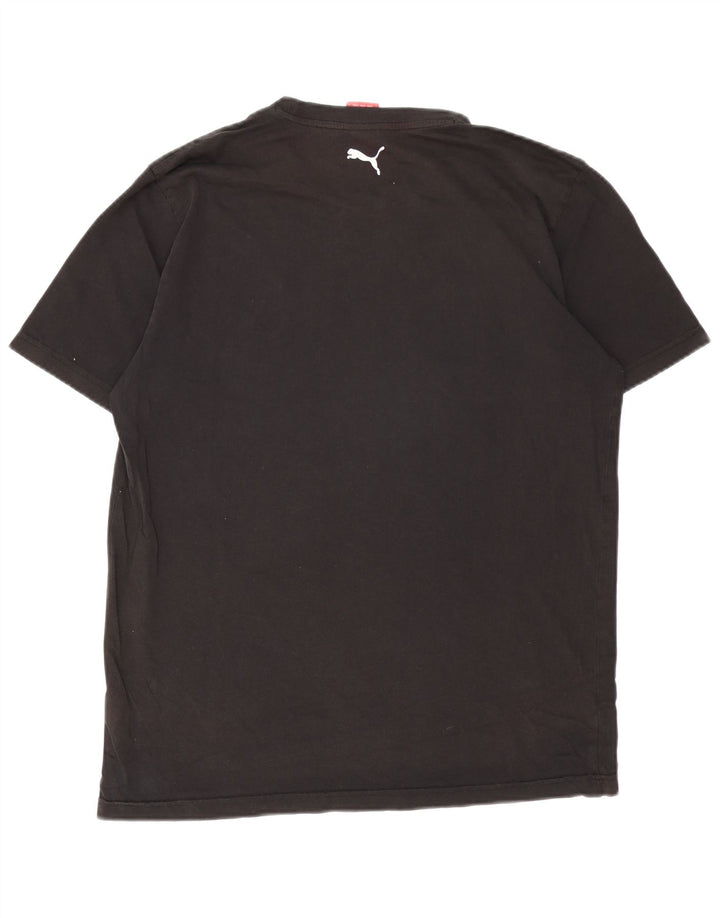 Puma T-shirt graphique pour hommes, grand, noir, coton
