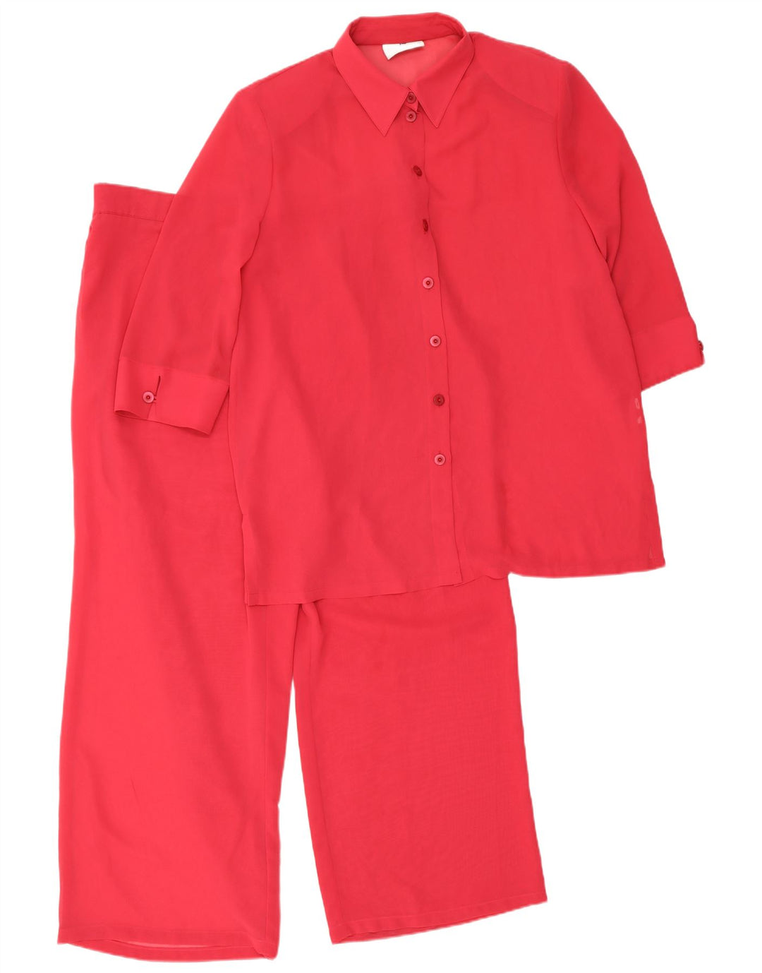 Frankenwalder Ensemble 2 pièces manches 3/4 pour femme EU 44 XL W34 L27 Rouge Polyester