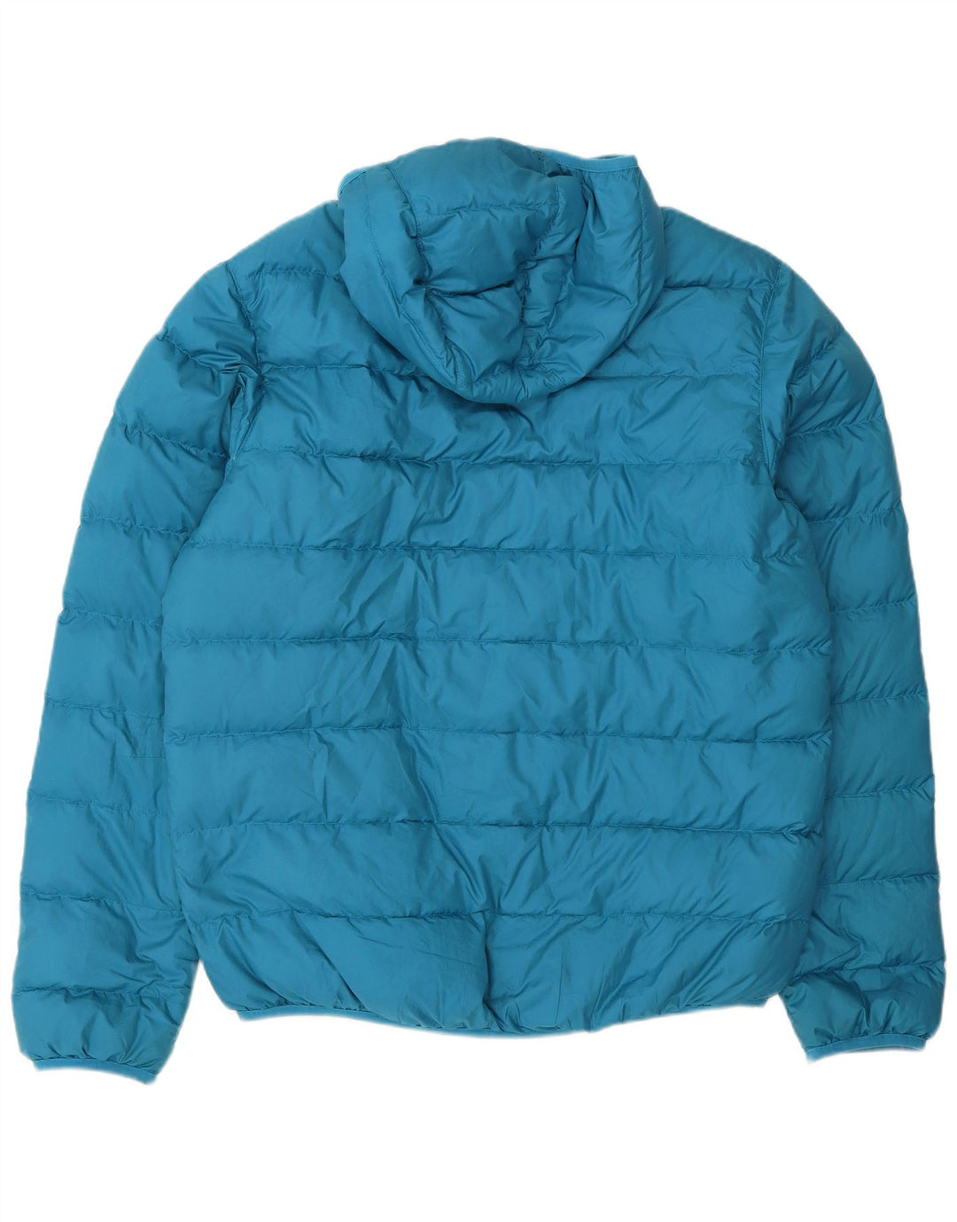 Jack Wolfskin Veste matelassée à capuche pour homme UK 40/42 Large Bleu Polyester