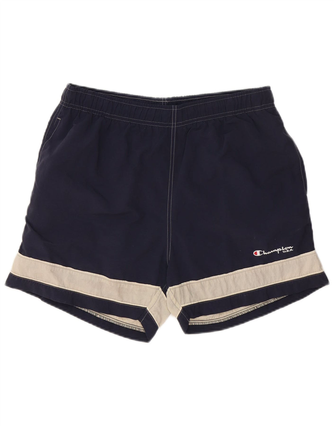 CHAMPION Short de Bain Homme Bleu Marine Moyen Colourblock Polyamide