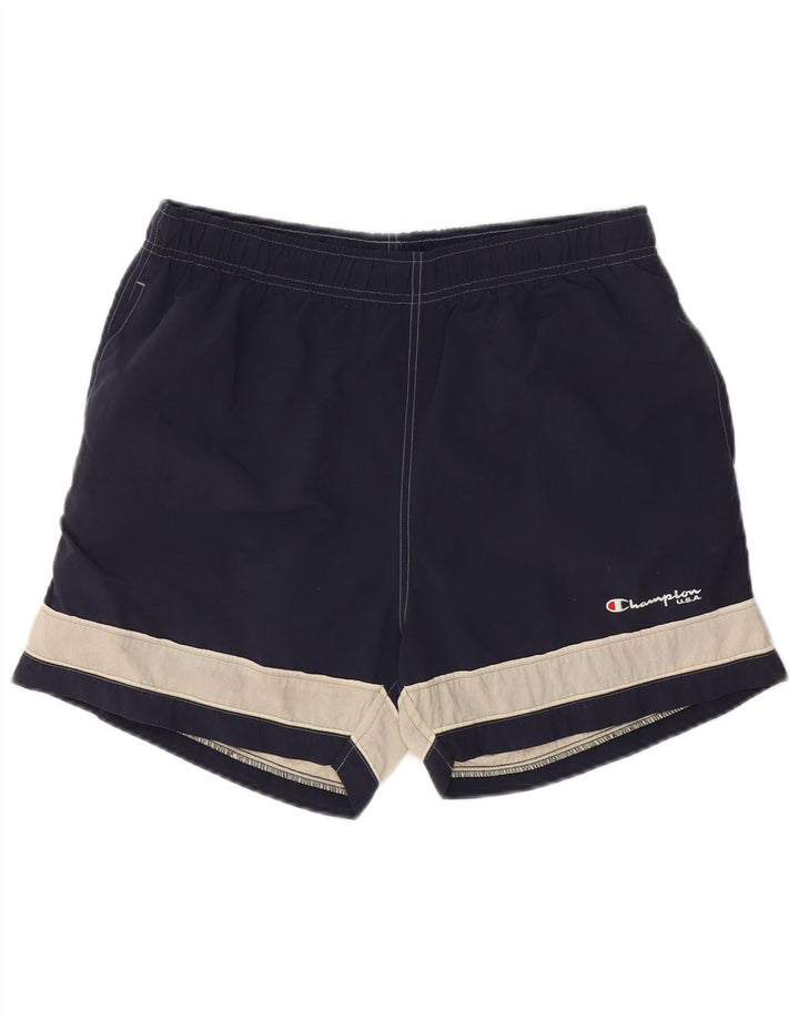 CHAMPION Short de Bain Homme Bleu Marine Moyen Colourblock Polyamide
