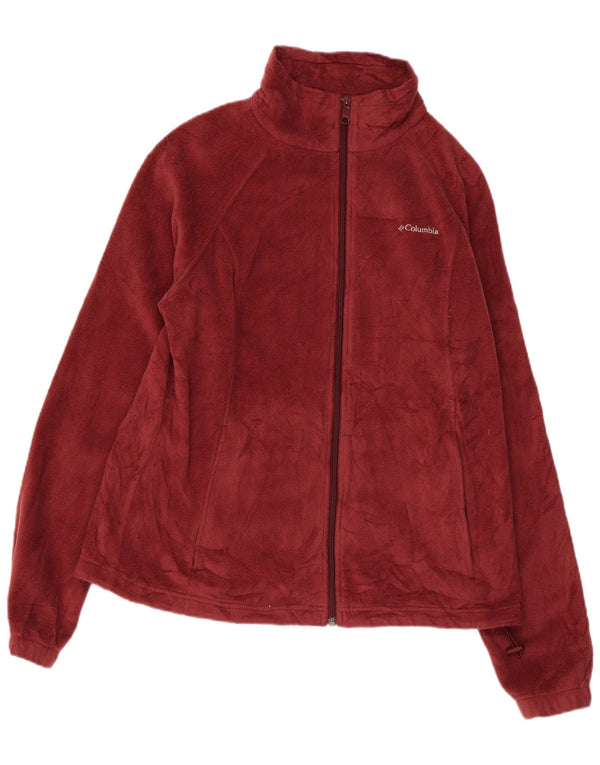 COLUMBIA Veste Polaire Femme UK 18 XL Bordeaux Polyester