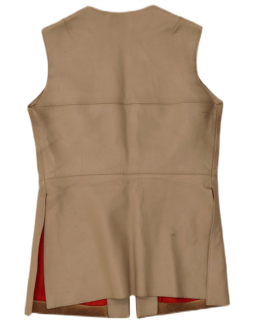 Gilet en cuir femme vintage IT 38 XS Beige