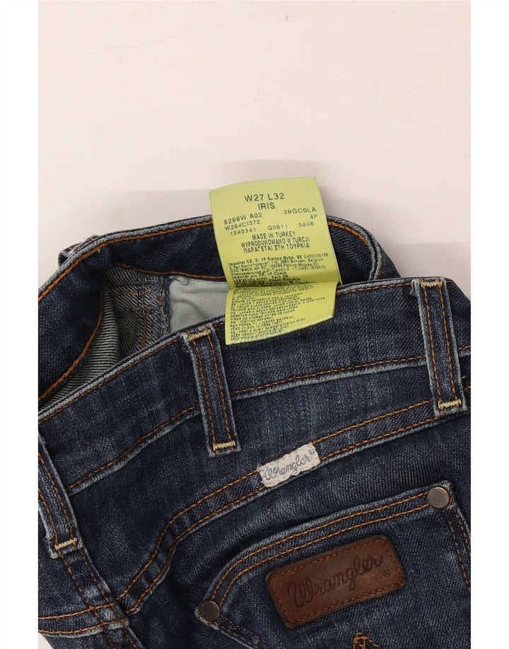 Wrangler Jean Bootcut Iris Femme W27 L32 Bleu Marine Coton