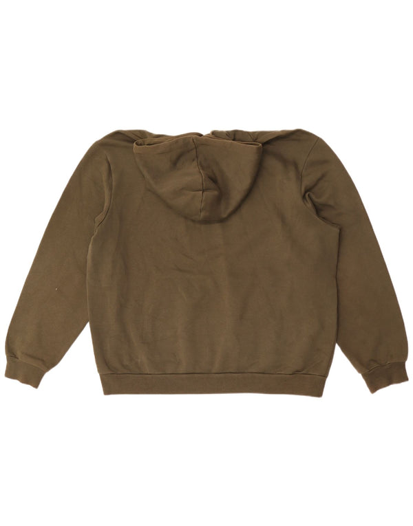 Puma Womens Graphic Hoodie Jumper UK 18 XL Khaki