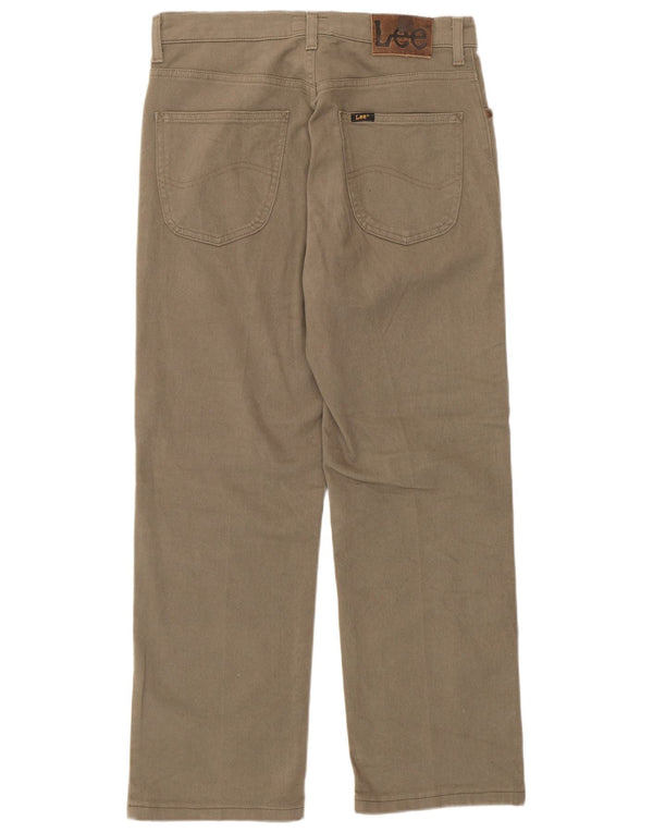 Lee Pantalon décontracté droit Brooklyn W31 L27 pour homme en coton beige
