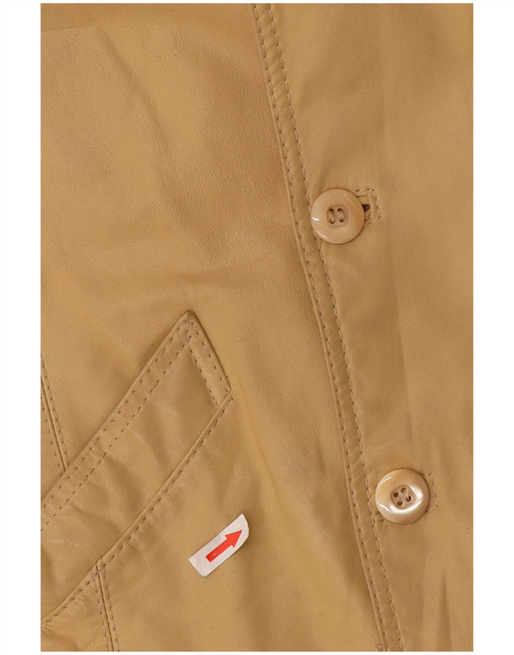 Veste Bomber Femme Vintage UK 10 Petit Beige