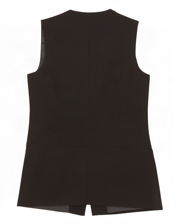 Marks & Spencer Gilet Femme UK 14 Moyen Noir Polyester