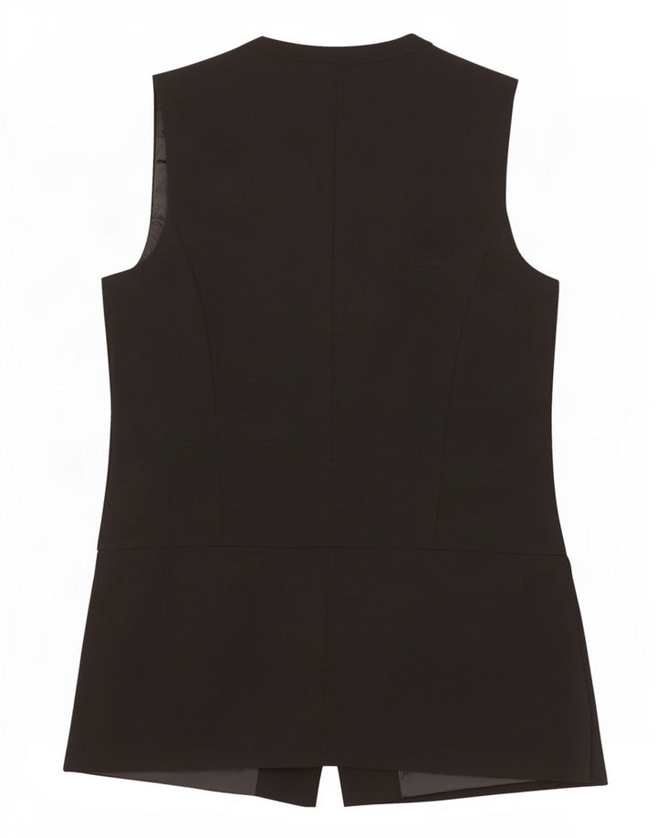 Marks & Spencer Gilet Femme UK 14 Moyen Noir Polyester