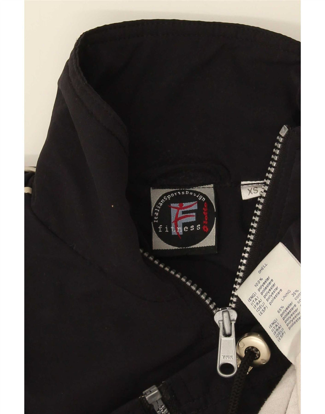 Lotto Veste de survêtement coupe ample pour homme XS Noir Polyester
