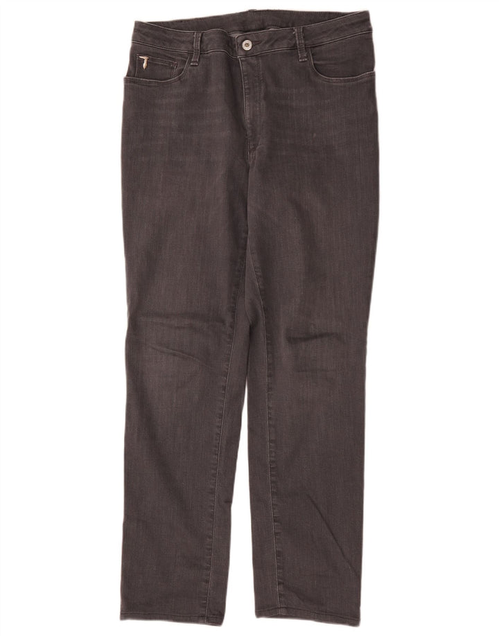 Trussardi Femme Jean Droit W36 L29 Gris Coton