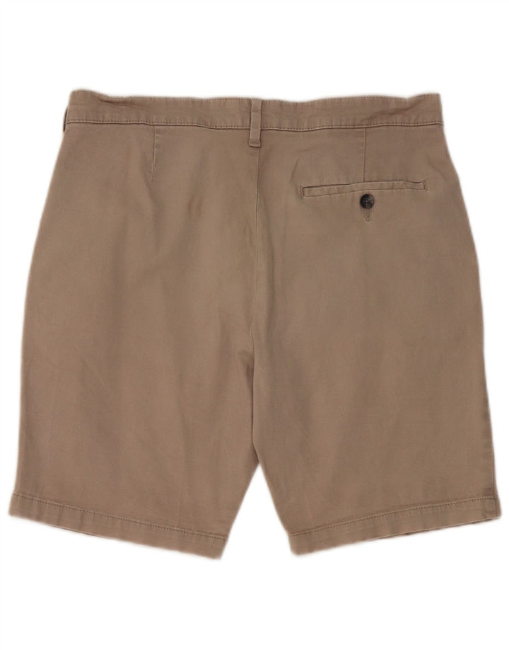 Marks & Spencer Short Chino Homme W32 Gris Moyen Coton