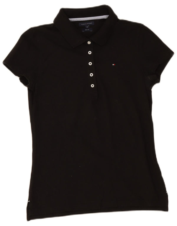 Tommy Hilfiger Polo Slim Fit pour femme UK 12 Noir moyen