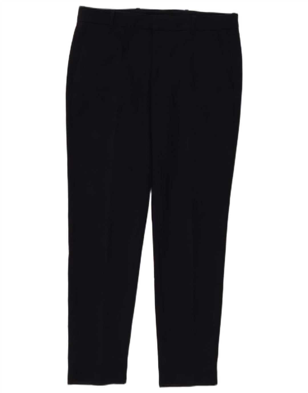 Zara Pantalon de costume slim pour femme Large W33 L30 Bleu marine