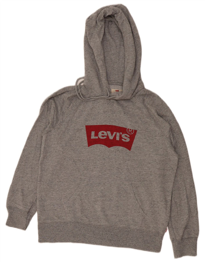 Levi's Pull à Capuche Graphic Homme Petit Gris Moucheté Coton