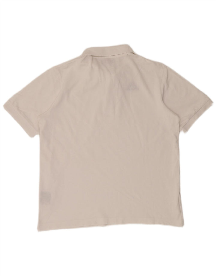 KAPPA Polo Homme Blanc Moyen Coton