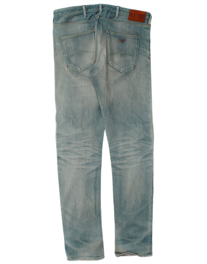 ARMANI Jean Slim Homme W32 L34 Bleu Coton