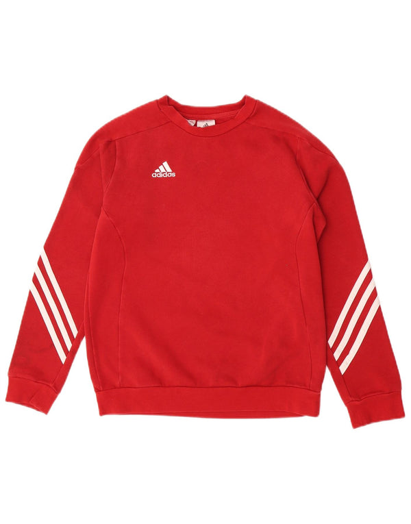 Adidas Sweat-Shirt Garçon 11-12 Ans Grand Rouge Coton