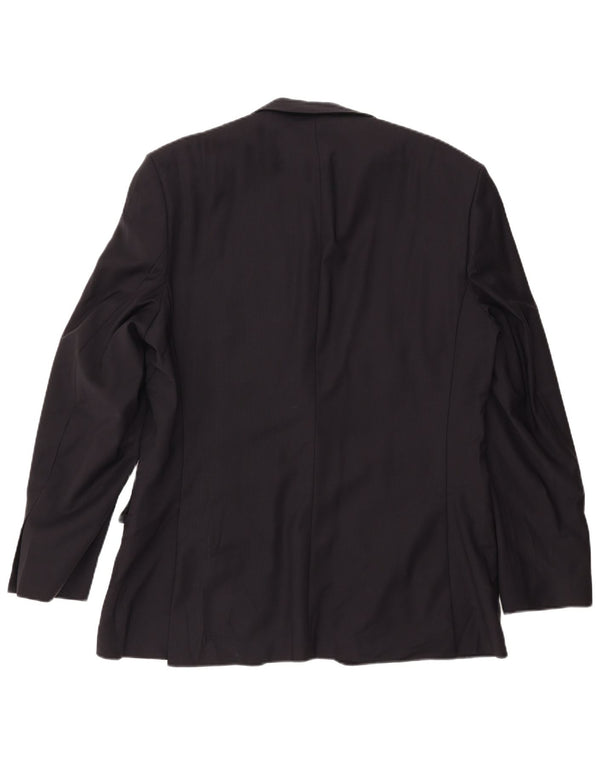 ZARA Veste Blazer 2 Boutons Homme EU 54 XL Bleu Marine Laine