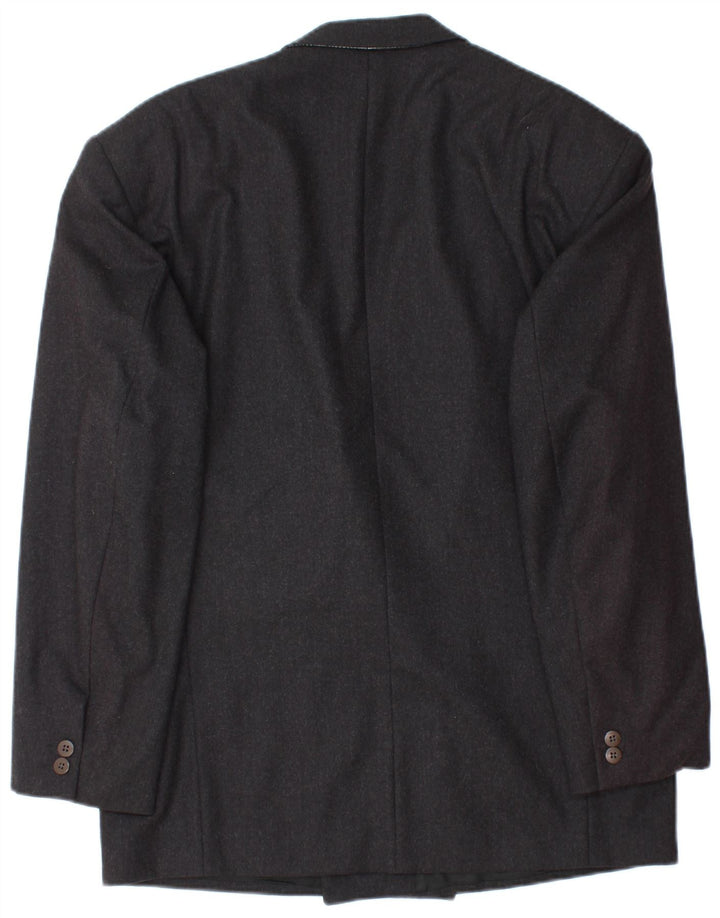 Reiss Veste Blazer Croisée Homme IT 48 Noir Moyen Laine Vierge
