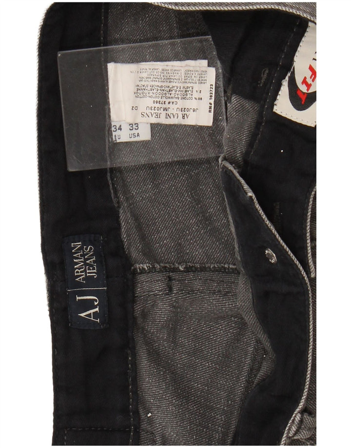 ARMANI Jean Droit Homme W33 L33 Gris Coton