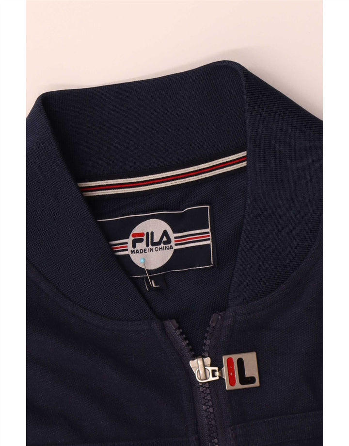 Fila Homme Survêtement Top Veste Large Bleu Marine Coton