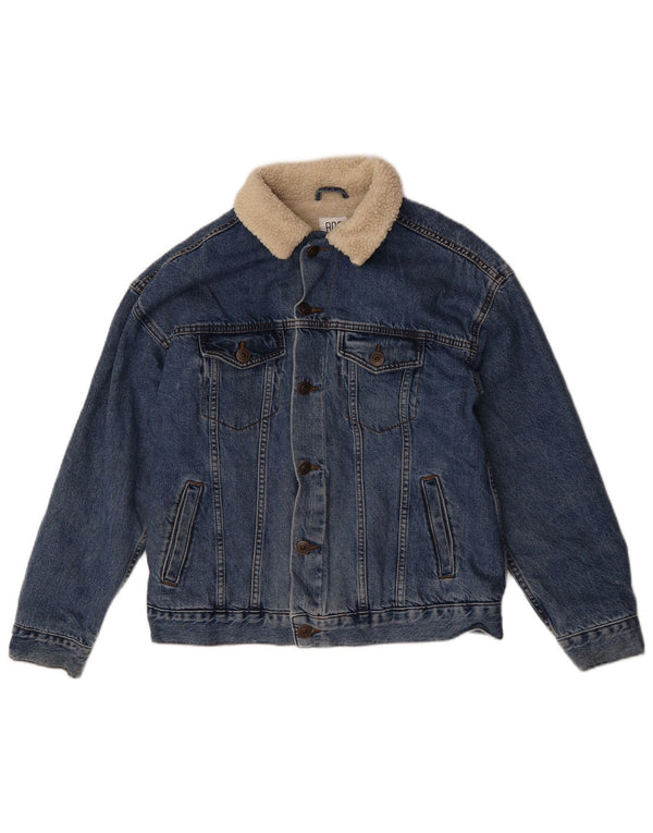 BDG Veste en jean Sherpa pour homme UK 34 XS Bleu coton