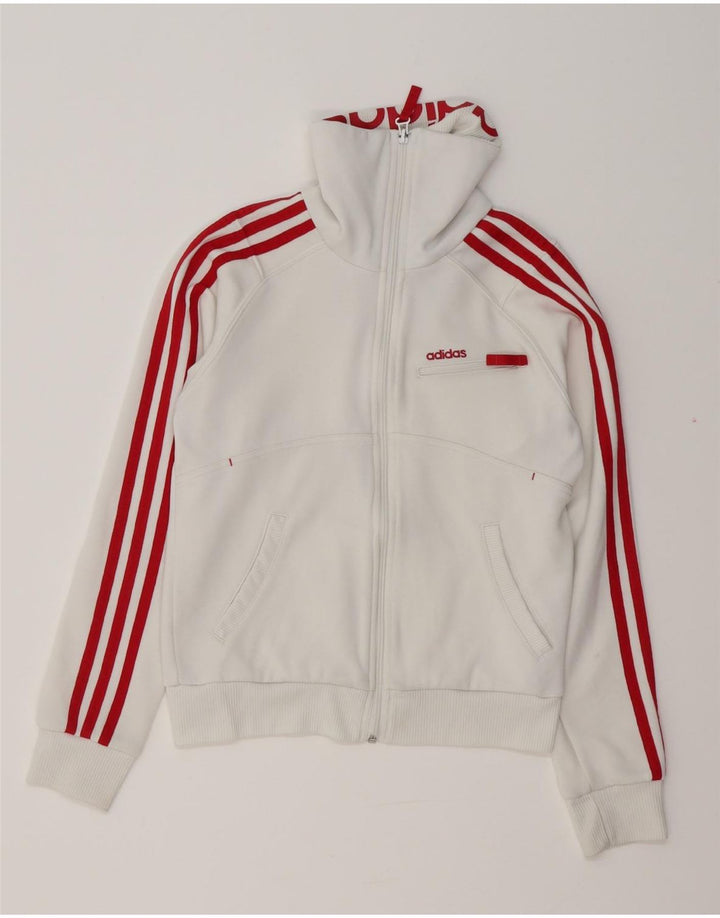 ADIDAS Veste de Survêtement Fille 13-14 ans Blanc Coton