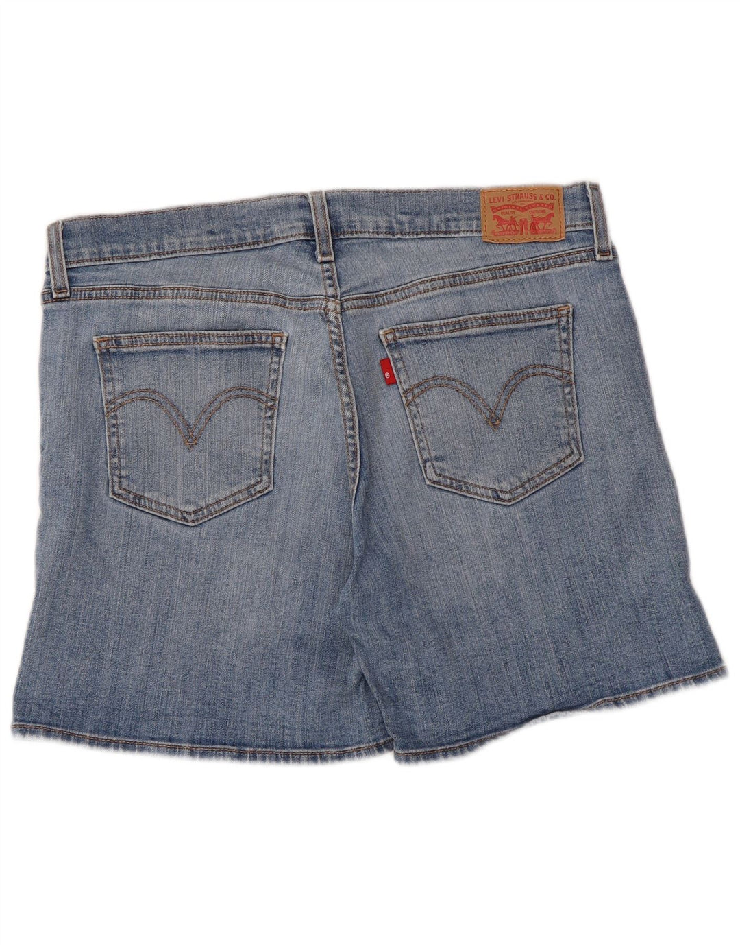 LEVI'S Short en Jean Femme W31 Bleu Moyen Coton