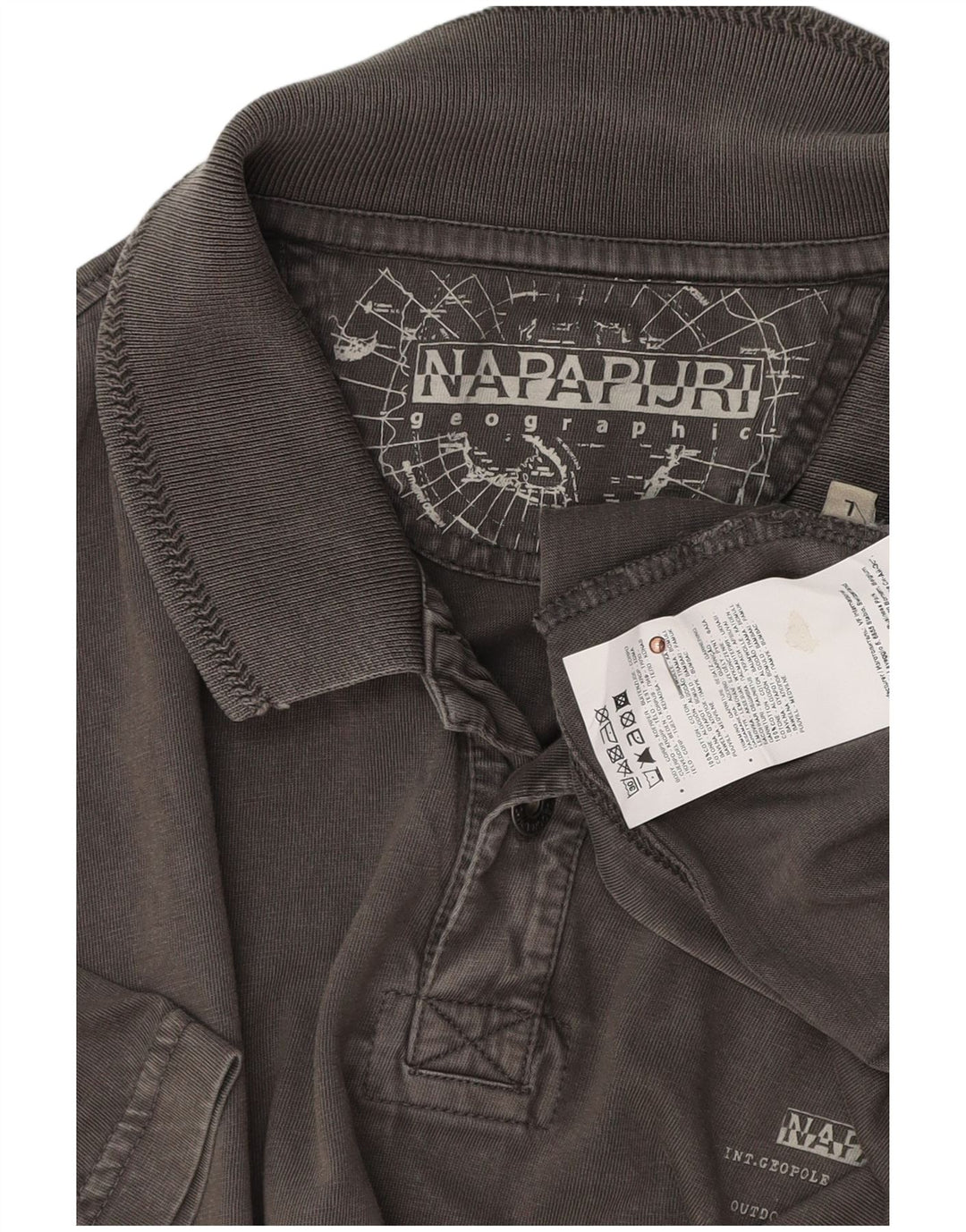 NAPAPIJRI Polo Homme Grand Gris Coton