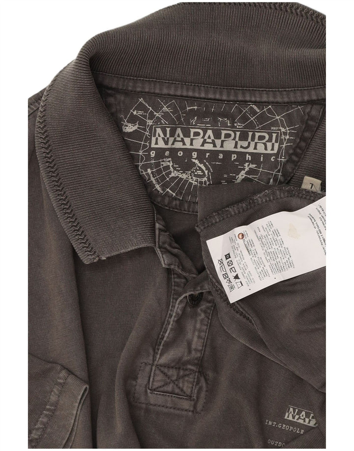 NAPAPIJRI Polo Homme Grand Gris Coton