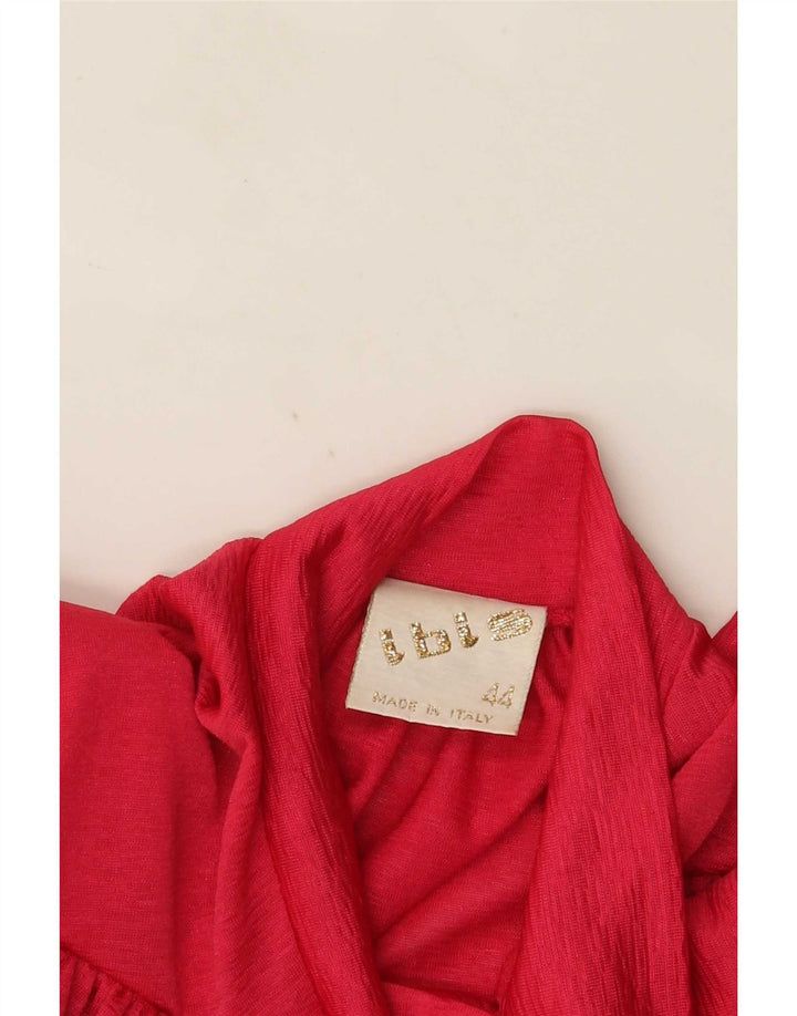 vintage Femme Loose Fit Chemise Blouse IT 44 Rose Moyen